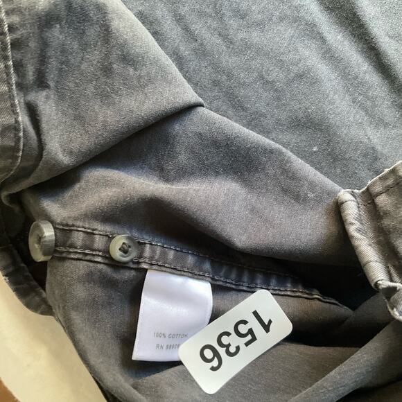 Roundtree & Yorke Men’s Long Sleeve Button Down Shirt size 2XL, Gray - Picture 7 of 10